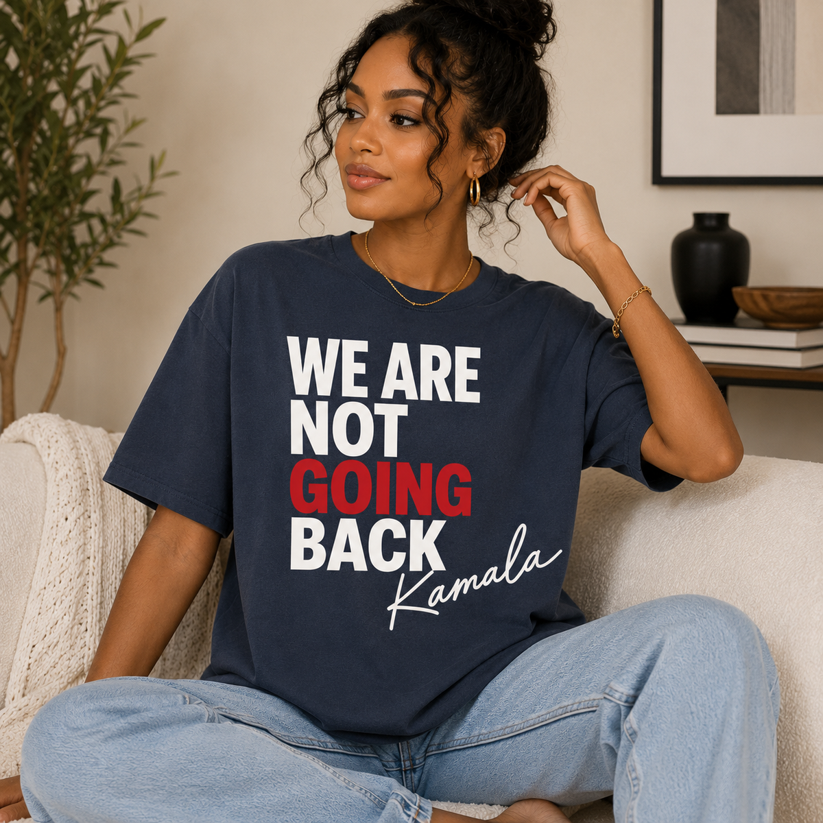"We Are Not Going Back" Kamala Tee