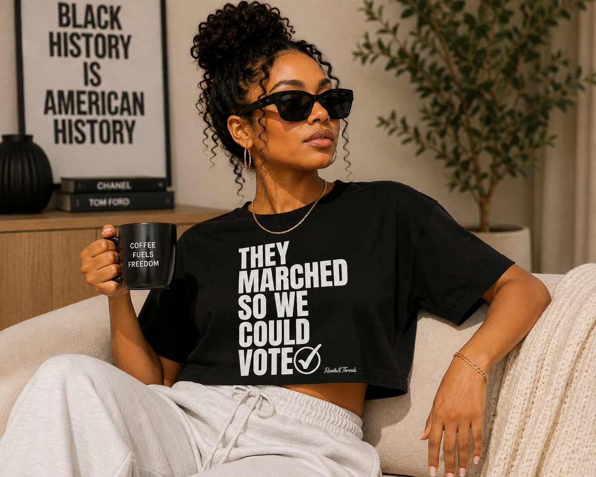 They Marched So We Could Vote Cropped Tee