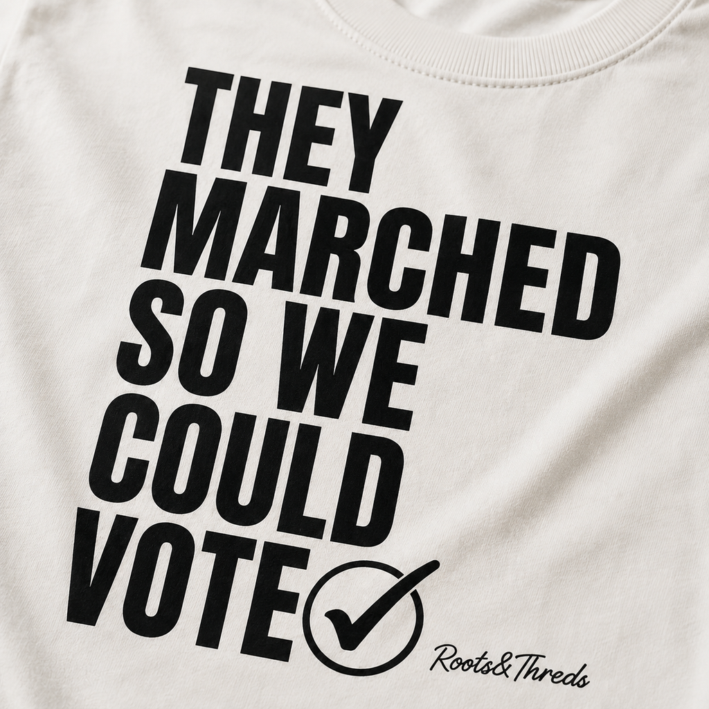 They Marched So We Could Vote Cropped Tee