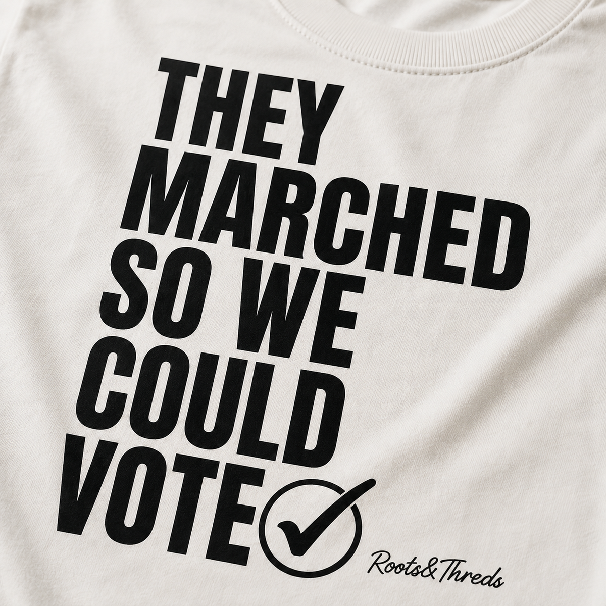 They Marched So We Could Vote Cropped Tee