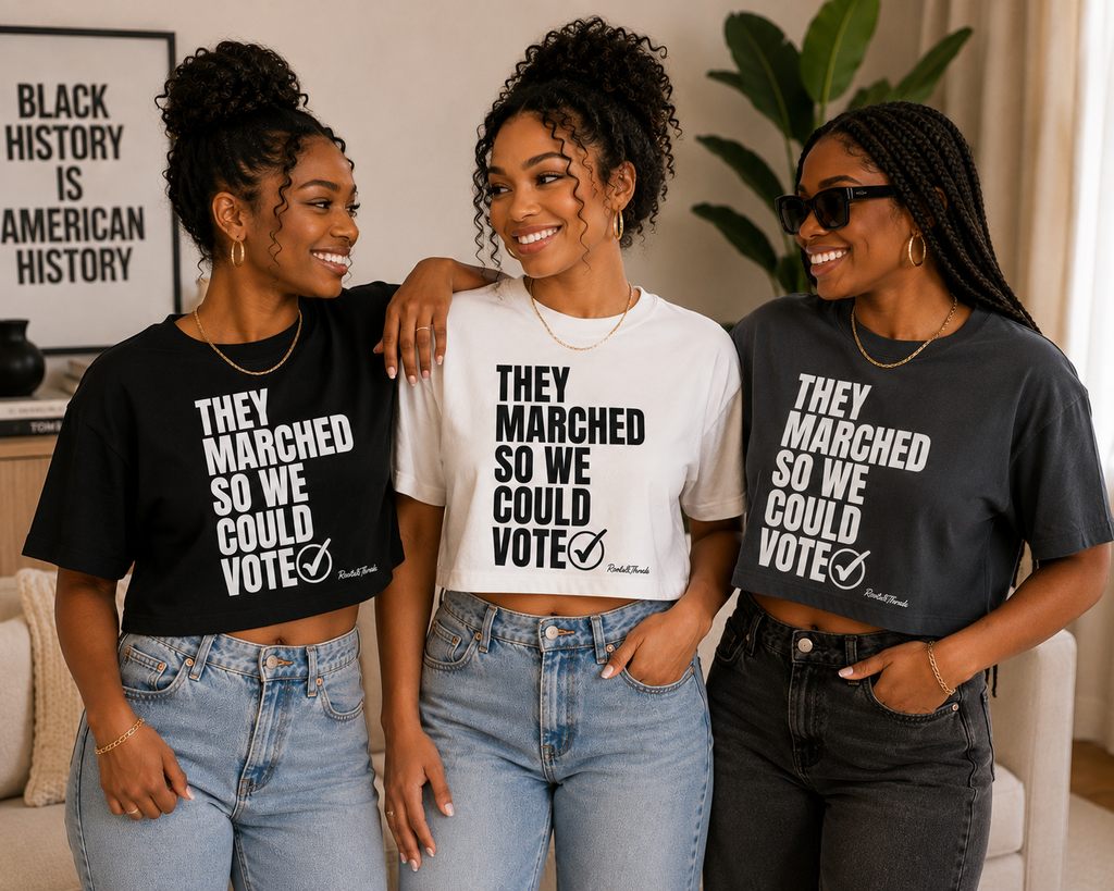 They Marched So We Could Vote Cropped Tee