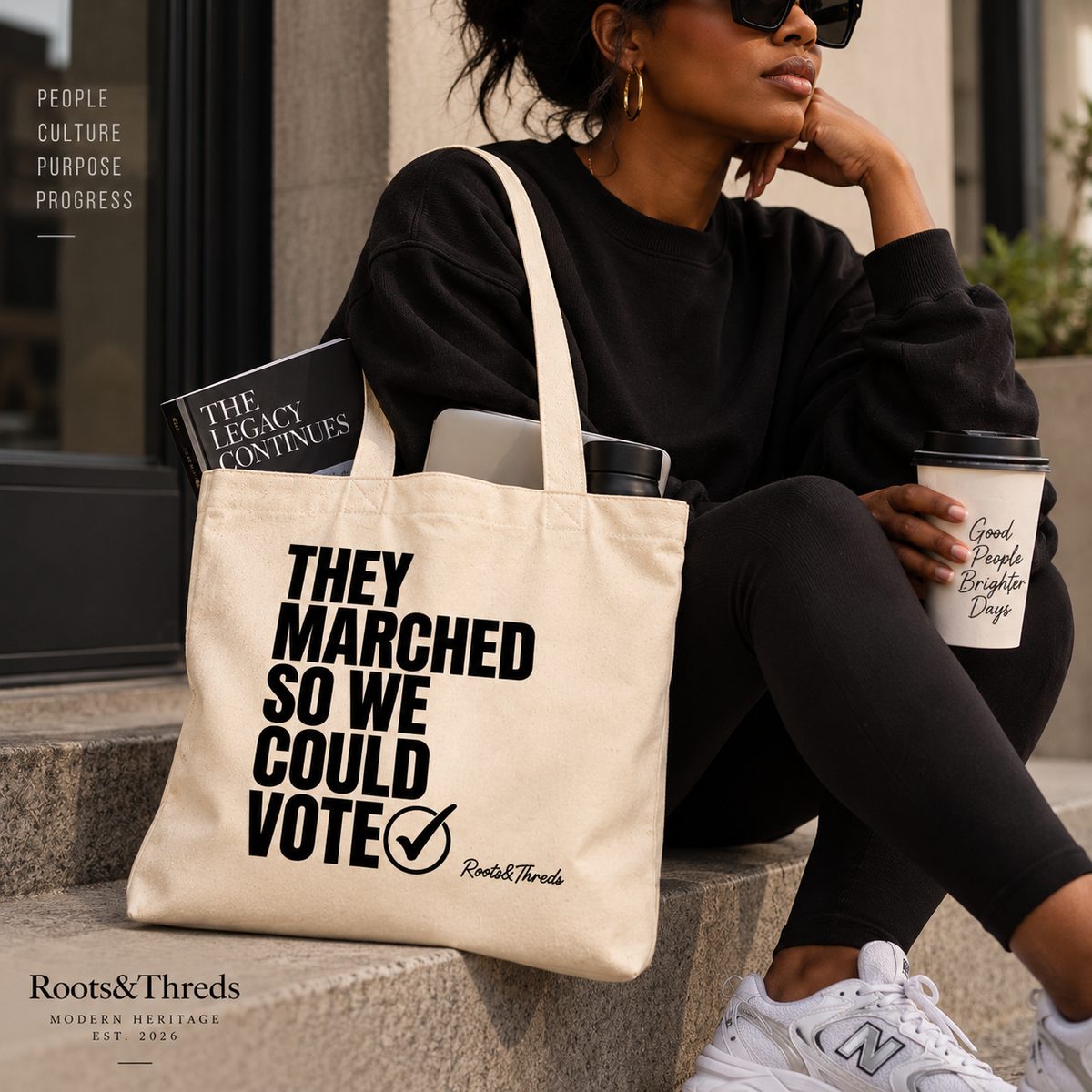 They Marched So We Could Vote Canvas Tote Bag