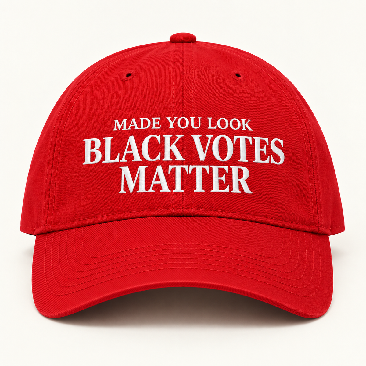 Made You Look: Black Votes Matter Embroidered Cap